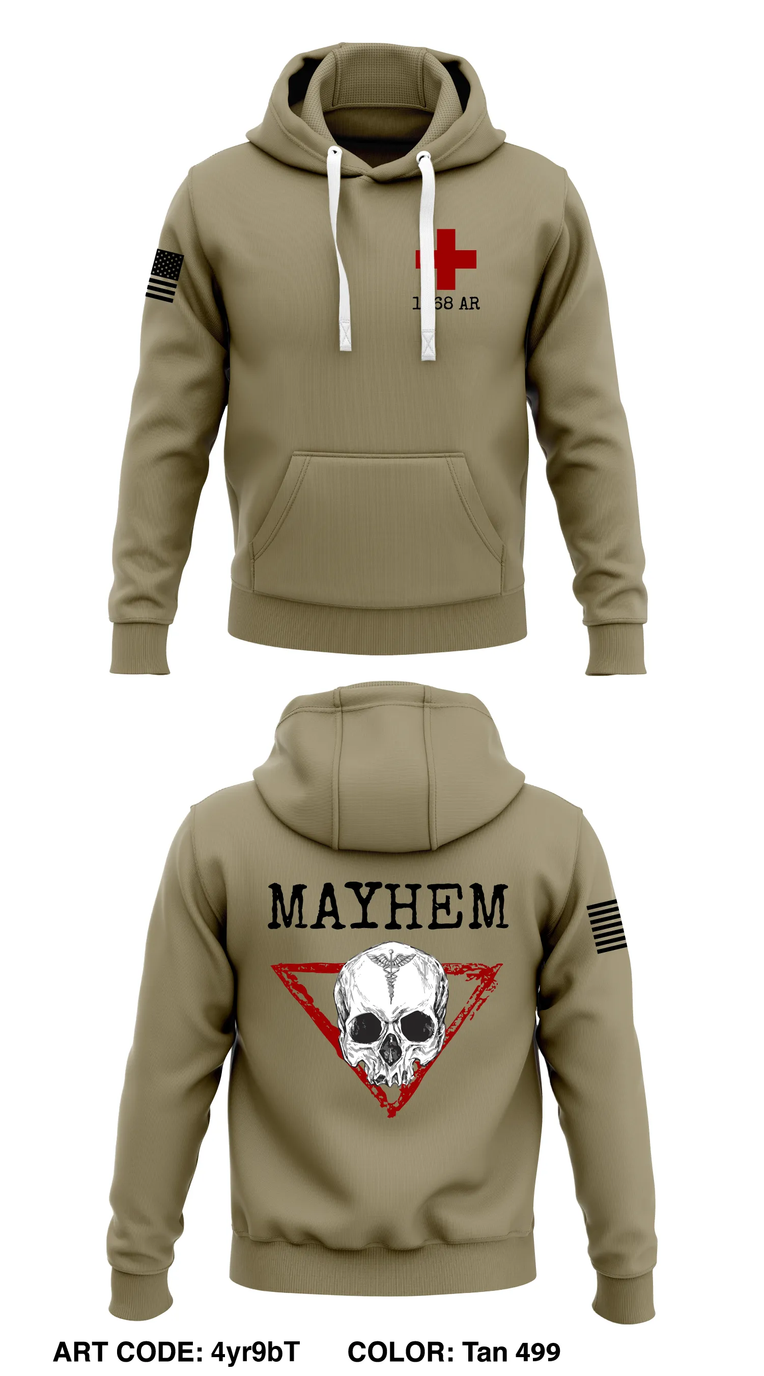 1-68 medics  Core Men's Hooded Performance Sweatshirt - 4yr9bT