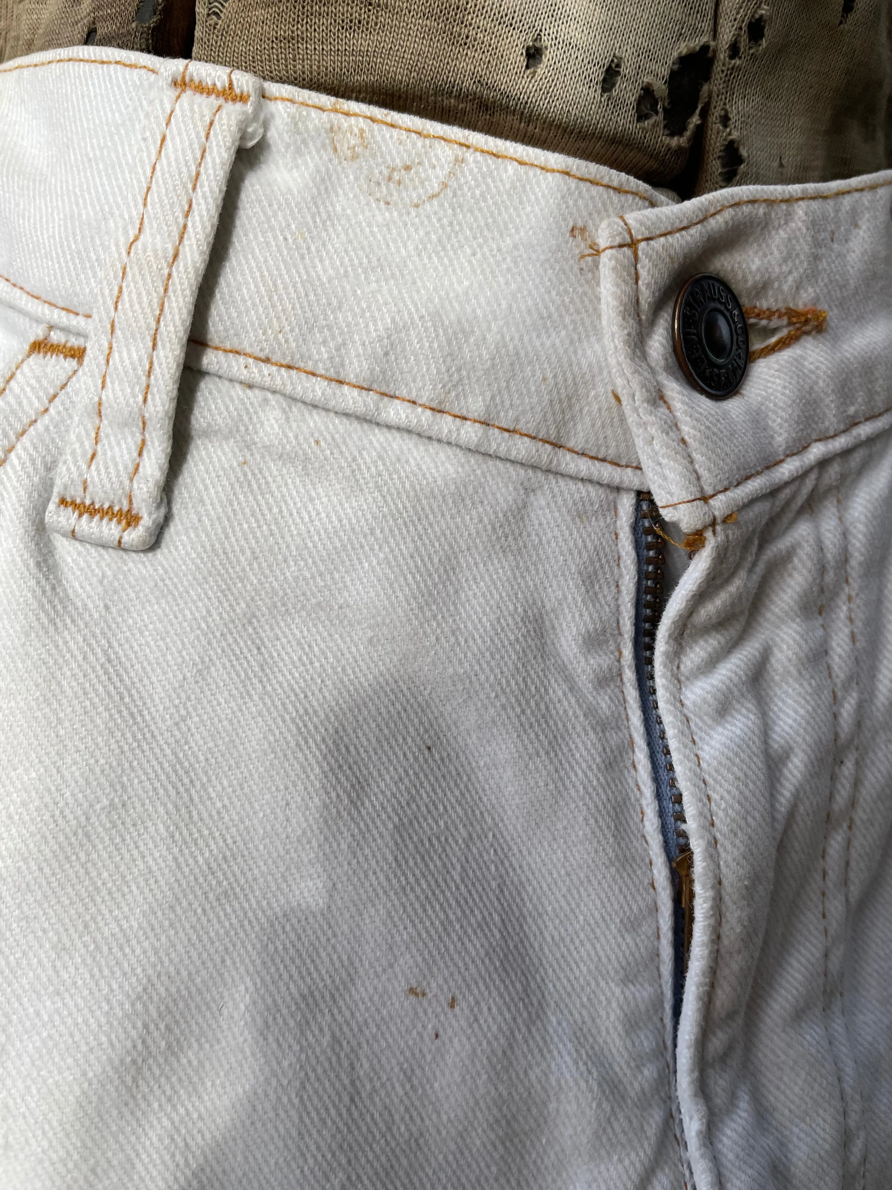 1970s Patched "Red Baron" Wide Leg Leivs
