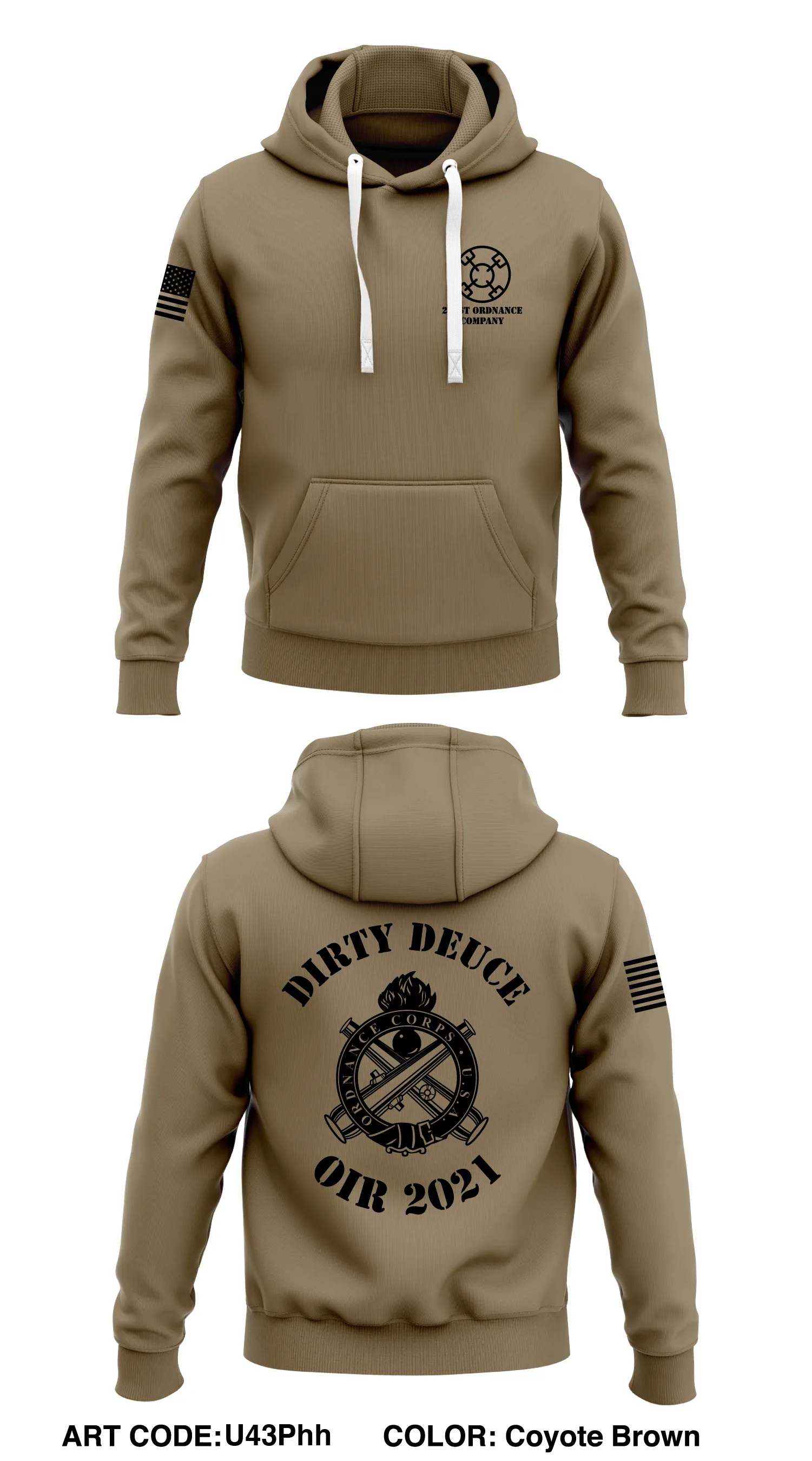 221st Ordnance Company   Store 1  Core Men's Hooded Performance Sweatshirt - U43Phh