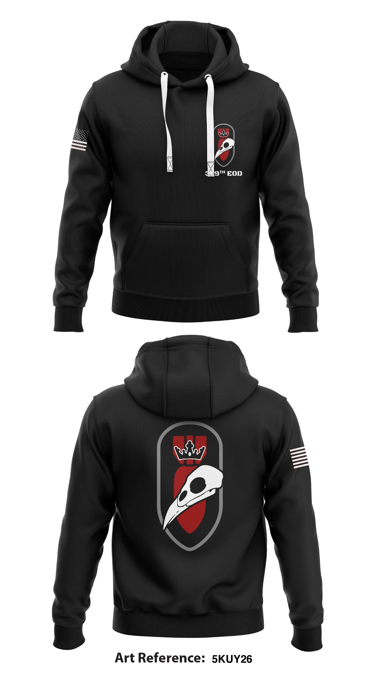 319th EOD Store 1  Core Men's Hooded Performance Sweatshirt - 5kUy26