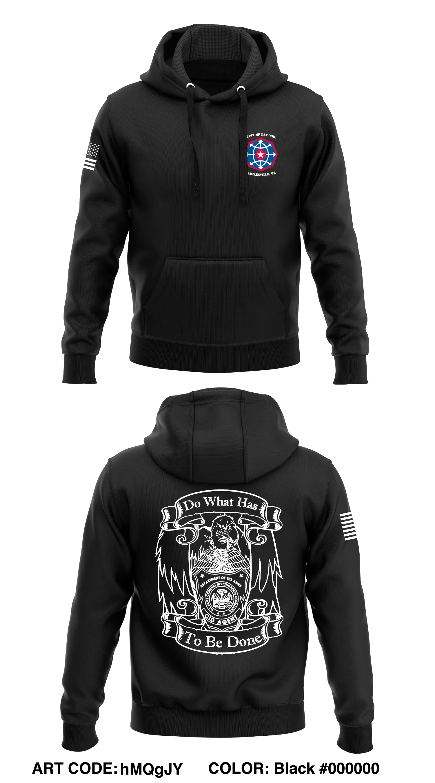 321st MP Det (CID), 159th MP Battalion Store 1  Core Men's Hooded Performance Sweatshirt - hMQgJY