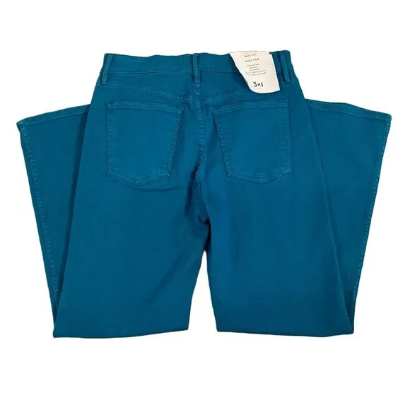 3X1 NYC Jeans Sz 26 NWT Wide Leg High Rise Classic Skater y2k Womens Blue