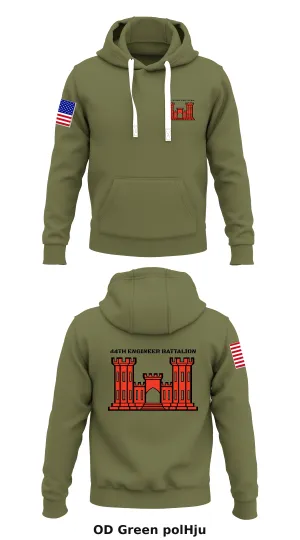 44th Engineer Battalion  Store 1  Core Men's Hooded Performance Sweatshirt - polHju