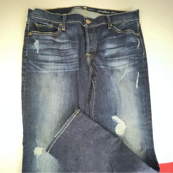 7 for all Mankind Josefina Skinny Boyfriend Jeans NWOT