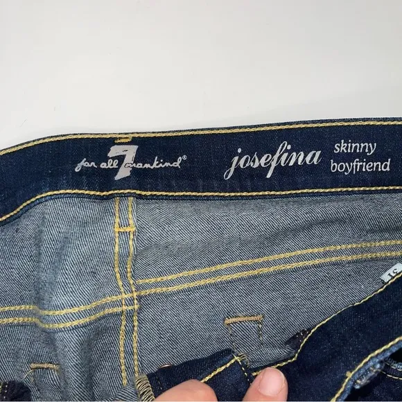7 for all Mankind Josefina Skinny Boyfriend Jeans NWOT