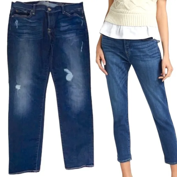 7 for all Mankind Josefina Skinny Boyfriend Jeans NWOT