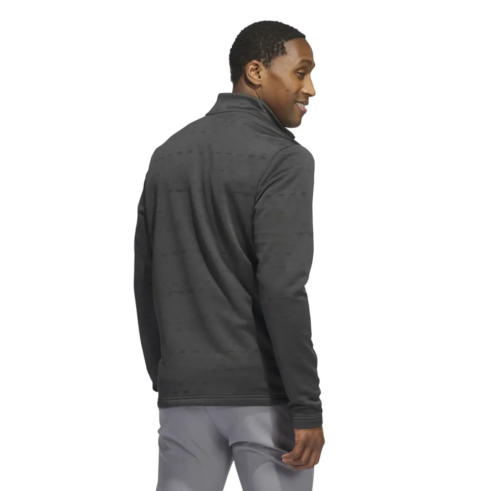 Adidas Mens Core Printed Quarter Zip Pullover