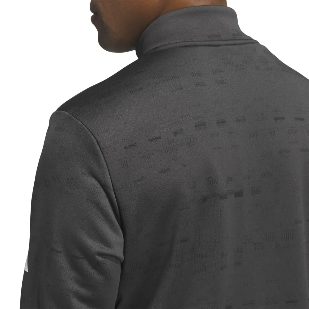 Adidas Mens Core Printed Quarter Zip Pullover