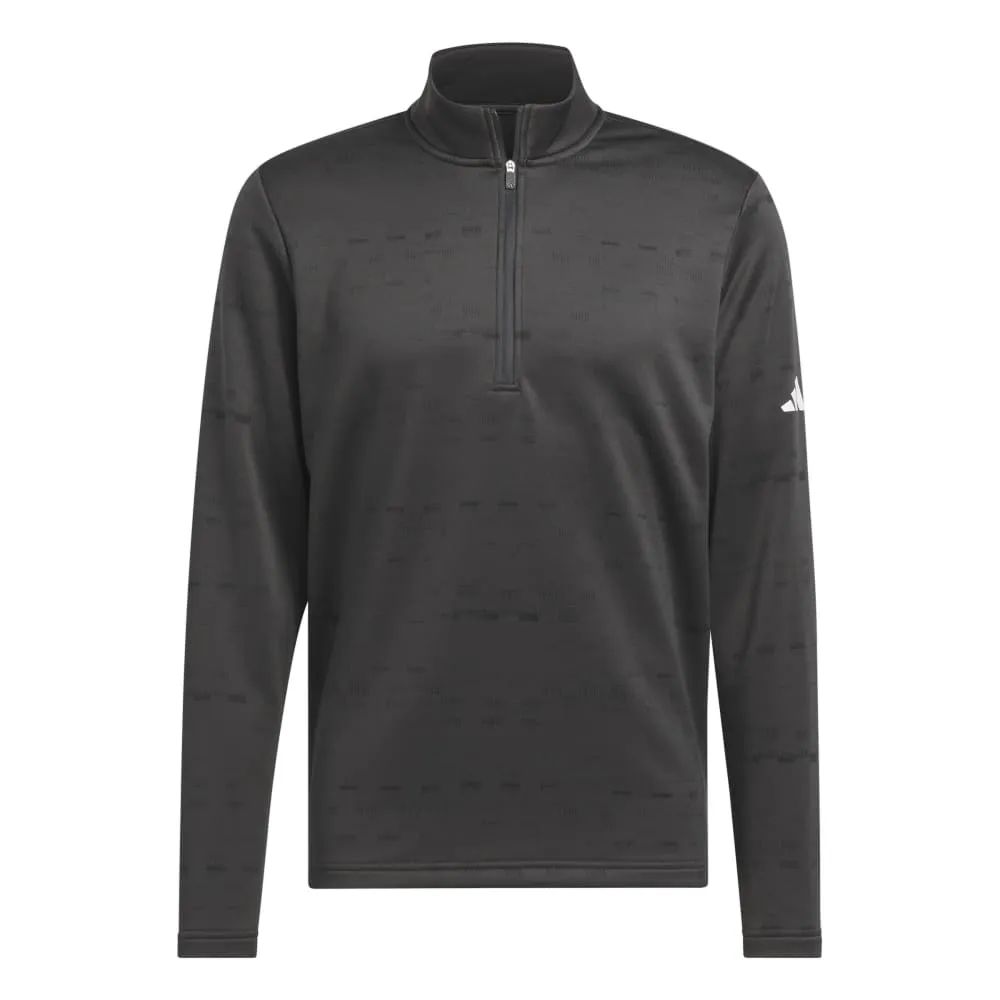 Adidas Mens Core Printed Quarter Zip Pullover