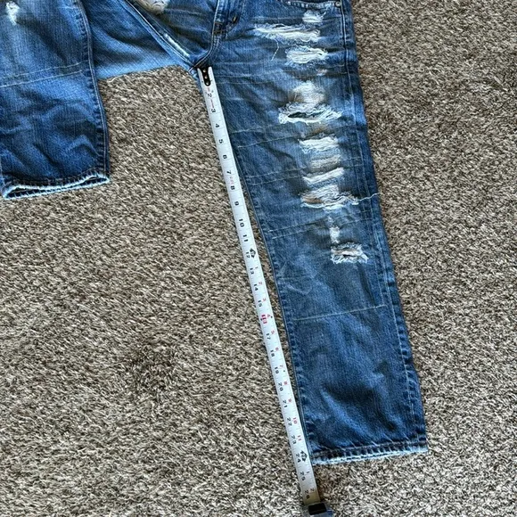 Adriano Goldschmied Women’s Size 25 Ex Boyfriend Crop Distressed Jeans