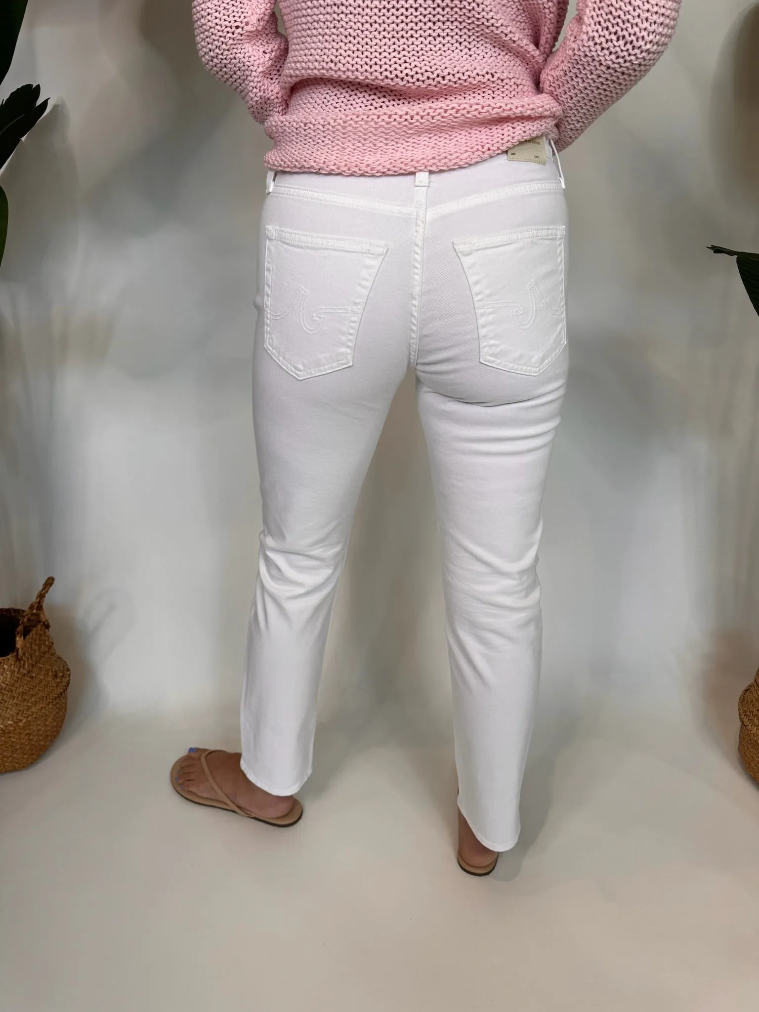 AG Jeans Ex Boyfriend Slim 1 Year Classic White