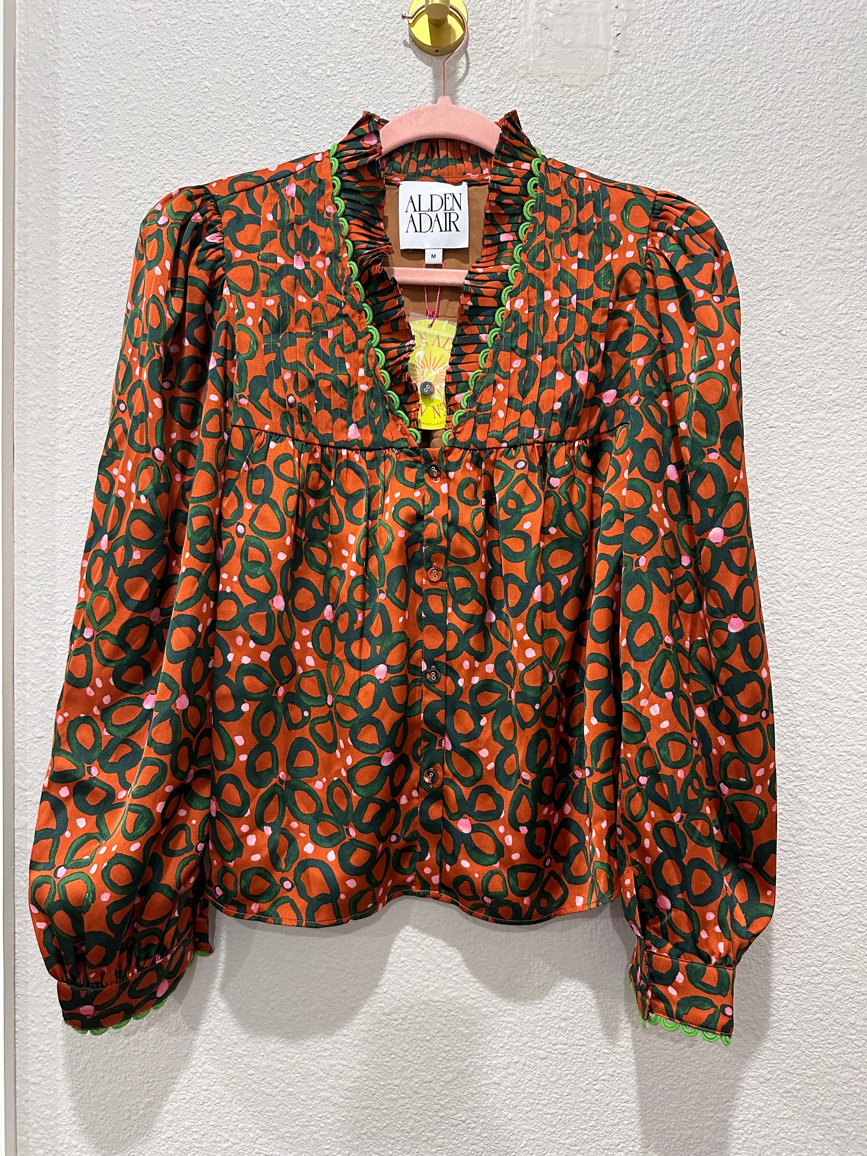Alden Adair Disco Floral Long Sleeve Top