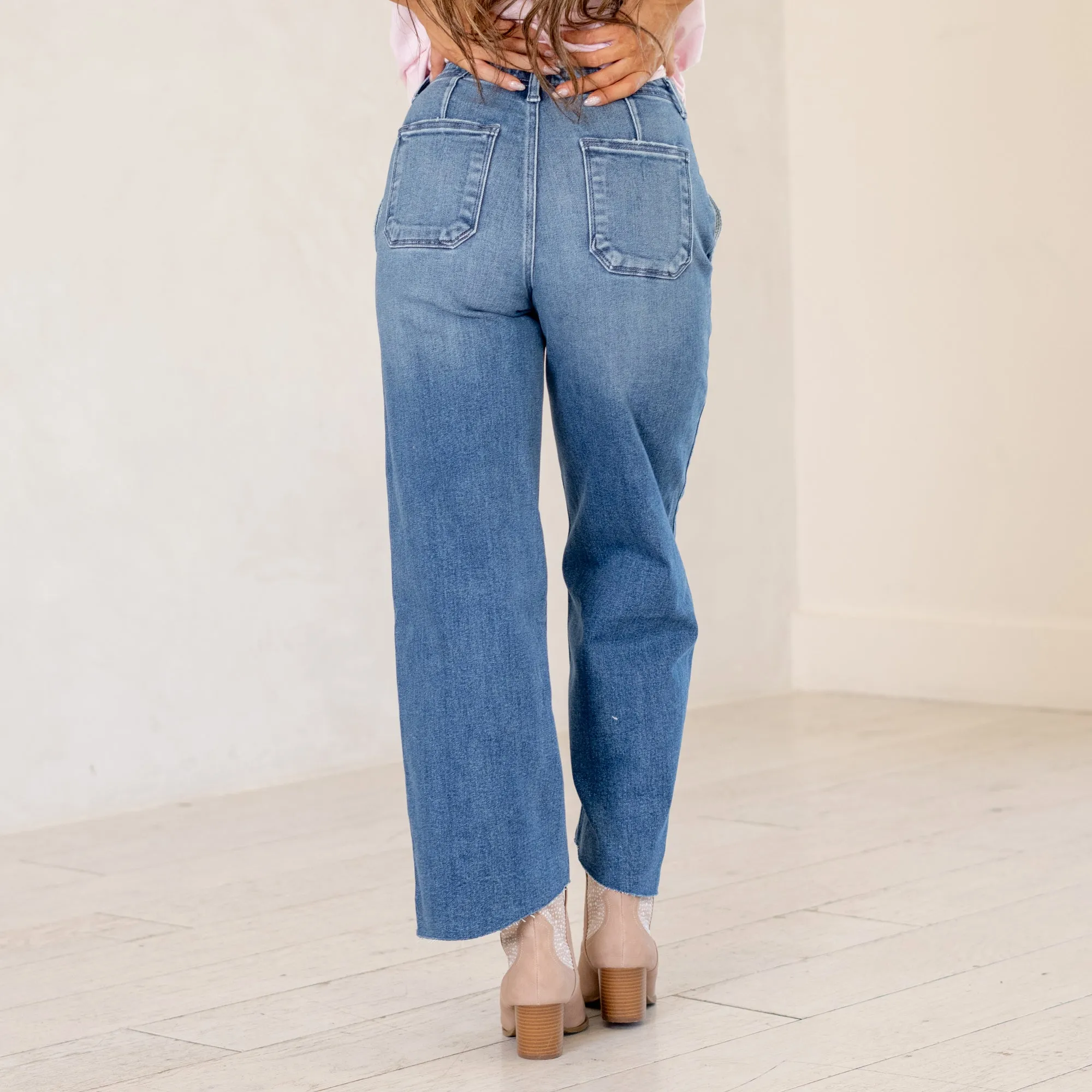 Aliana High Rise Crop Wide Leg