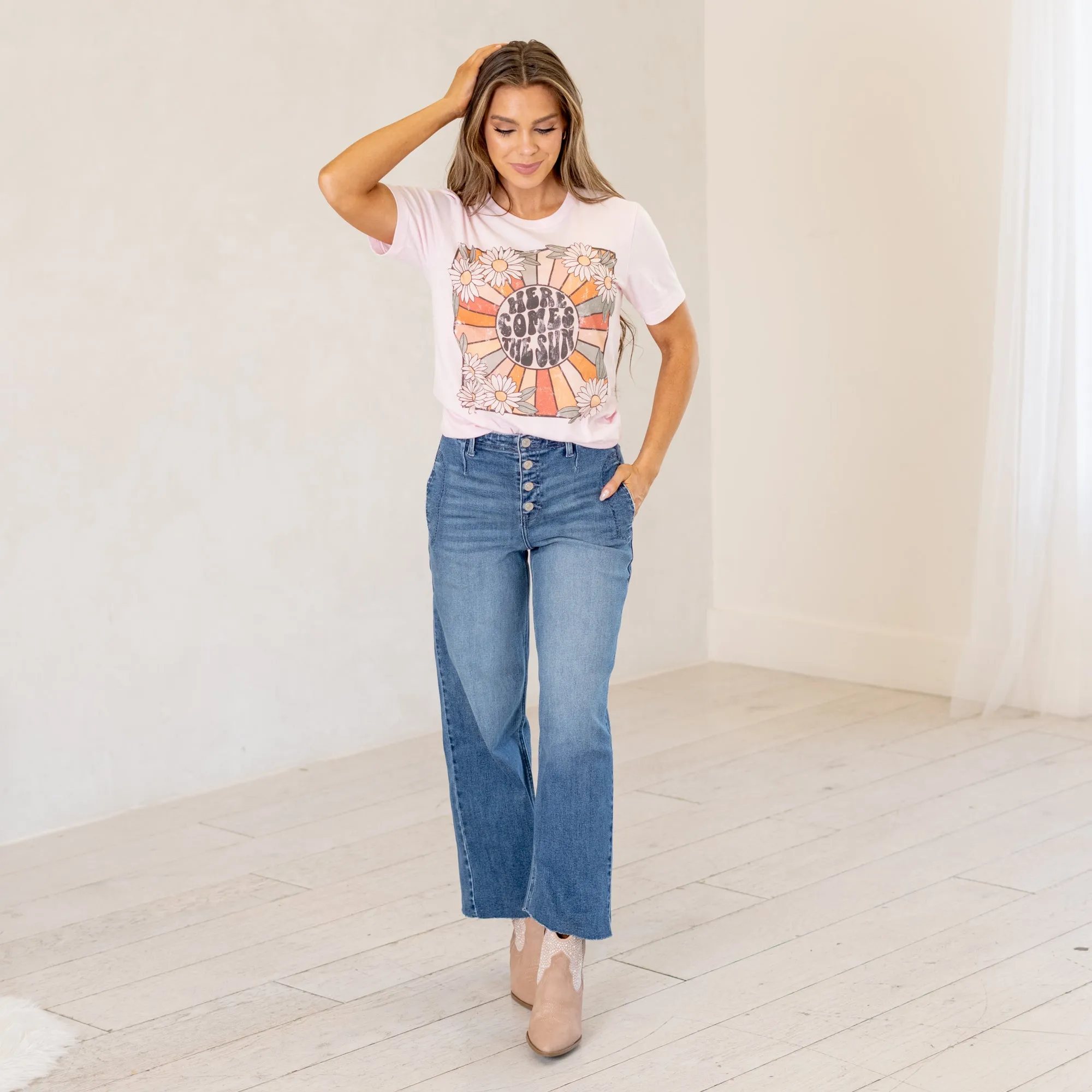 Aliana High Rise Crop Wide Leg