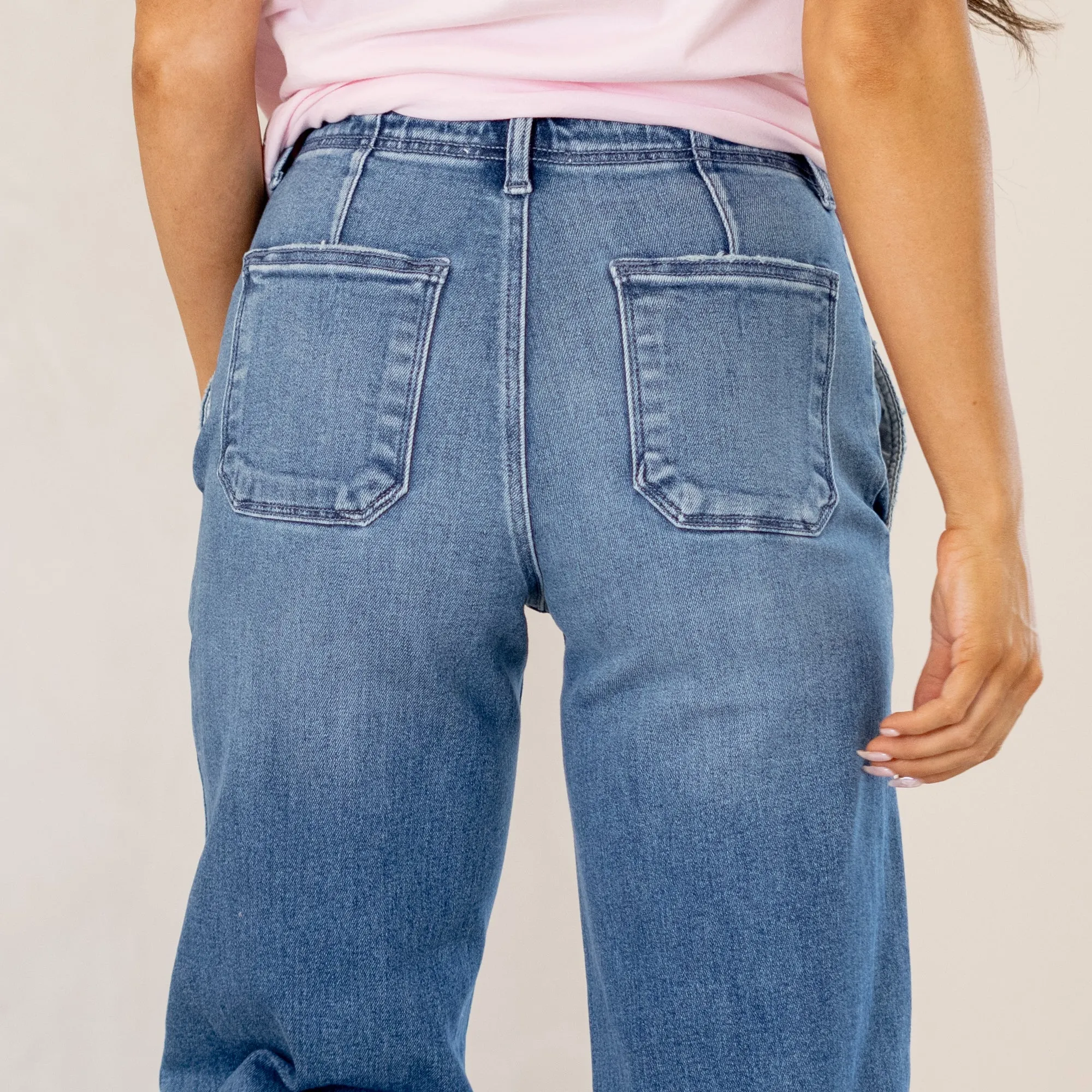 Aliana High Rise Crop Wide Leg