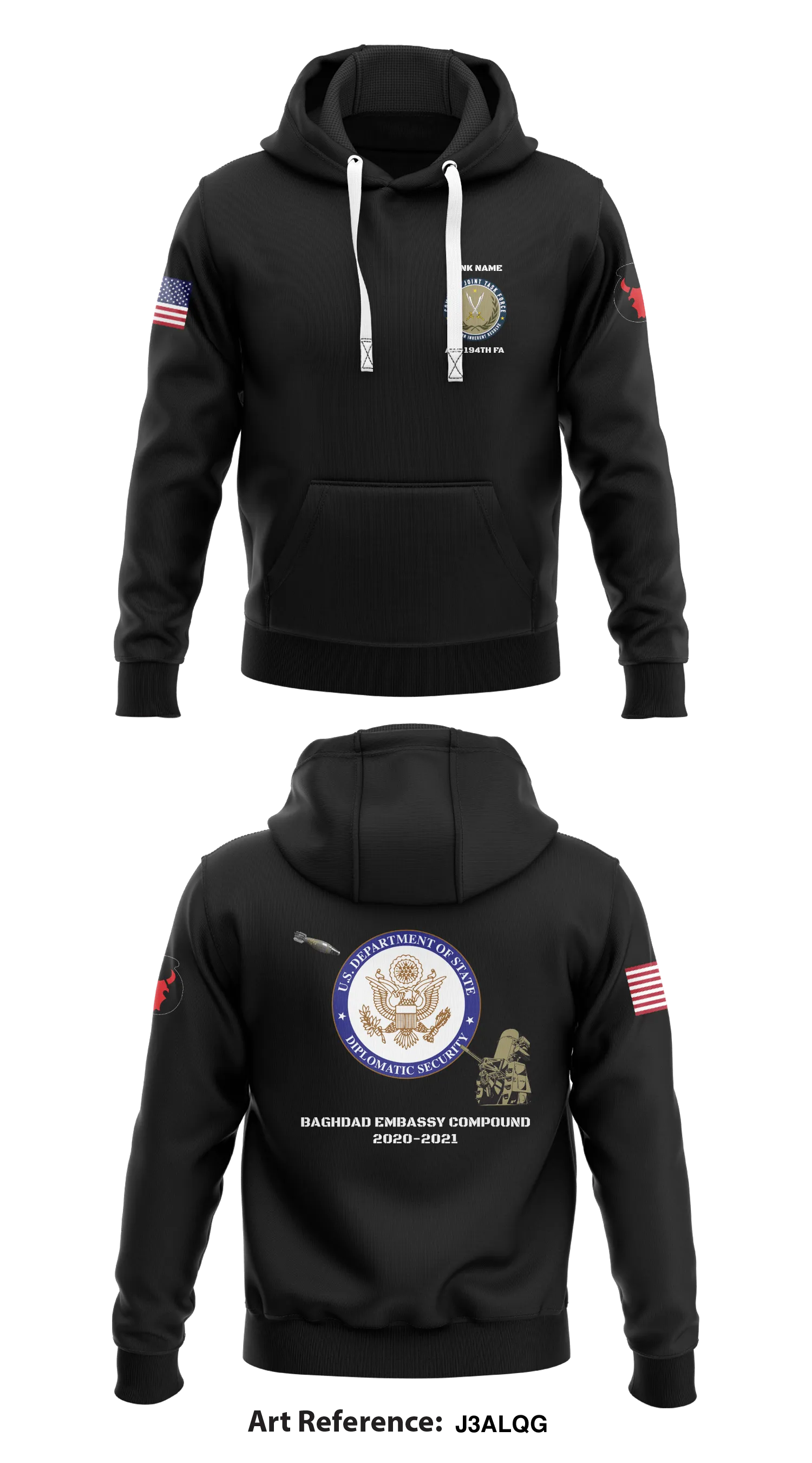 Alpha Battery 1-194th FA Store 1  Core Men's Hooded Performance Sweatshirt - j3ALqg
