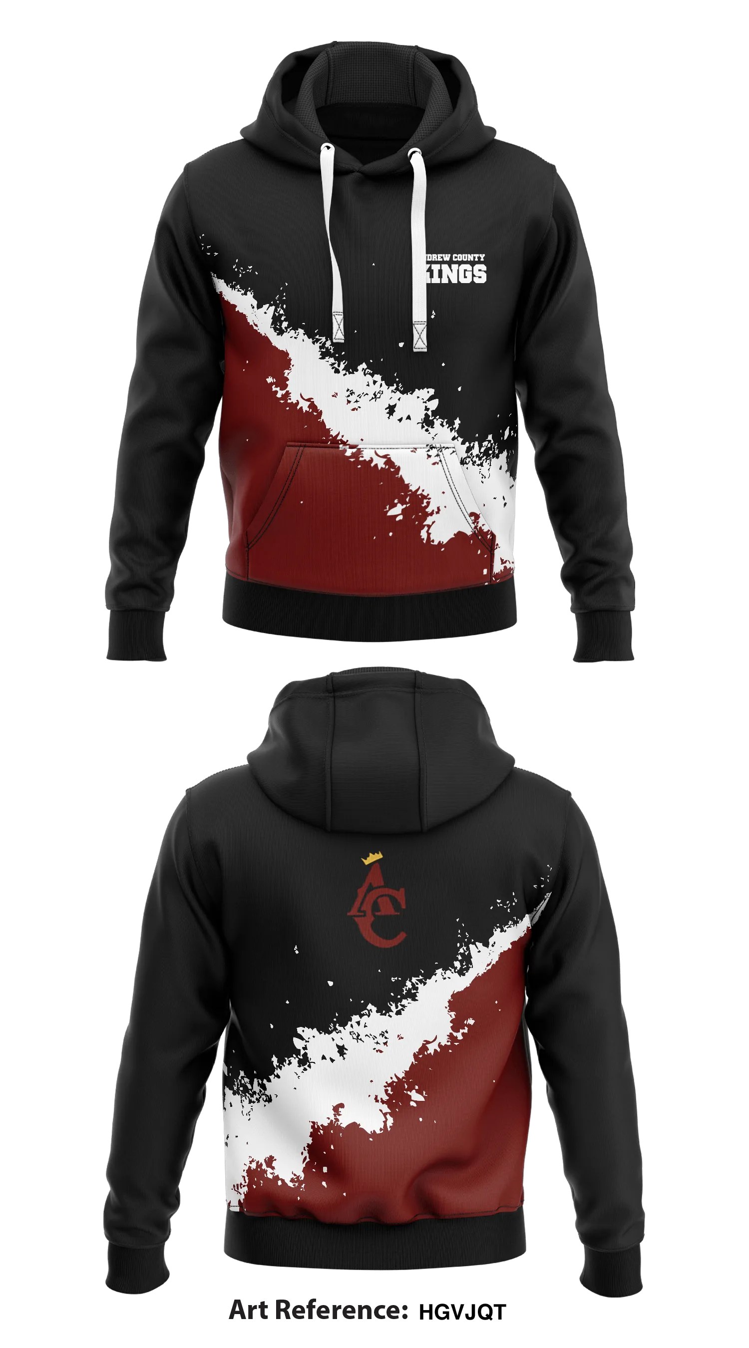 Andrew County Kings  Core Men's Hooded Performance Sweatshirt - HGvJqt