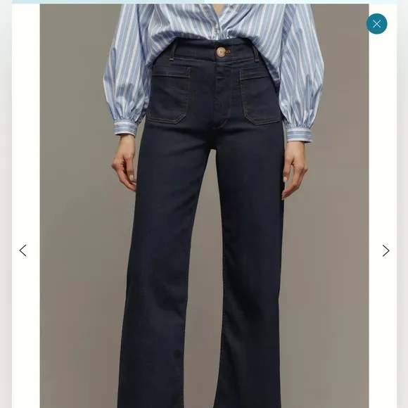 Anthropologie Maeve Colette Wide leg Jeans