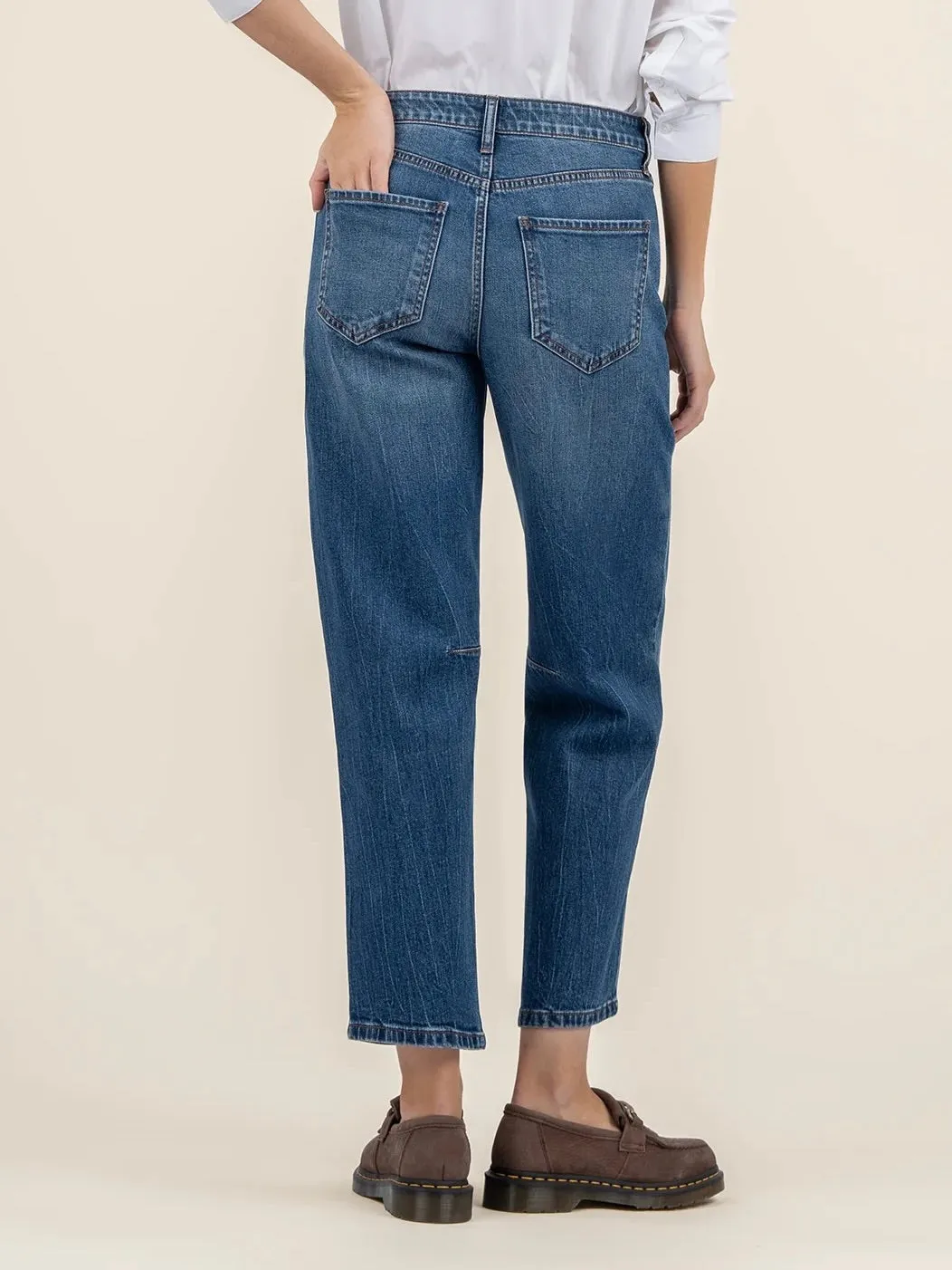 Ashley High Rise Barrel Jean - DCTID