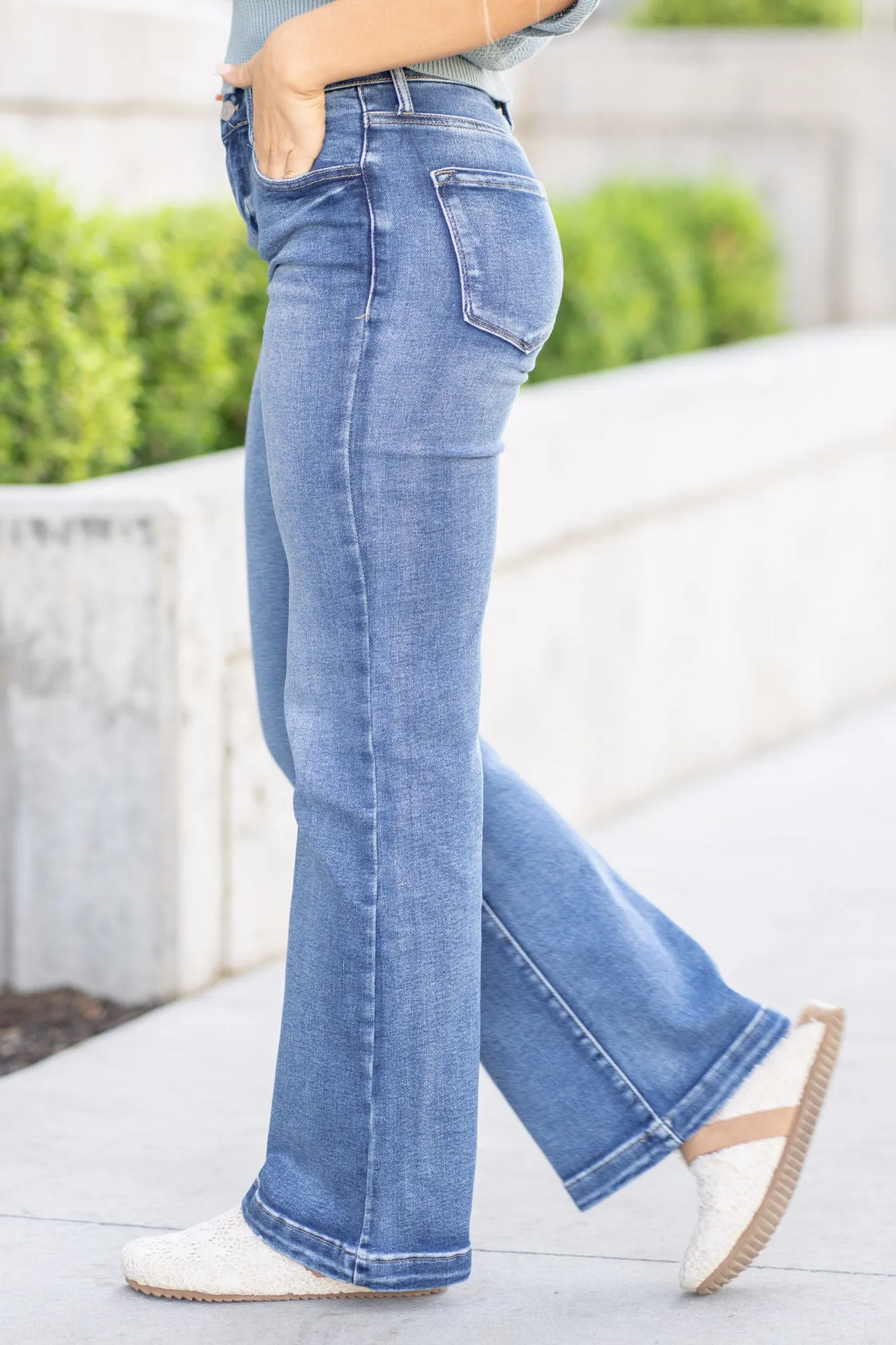 Avonlea High Rise Wide Leg Flare Plus & Regular Sizes