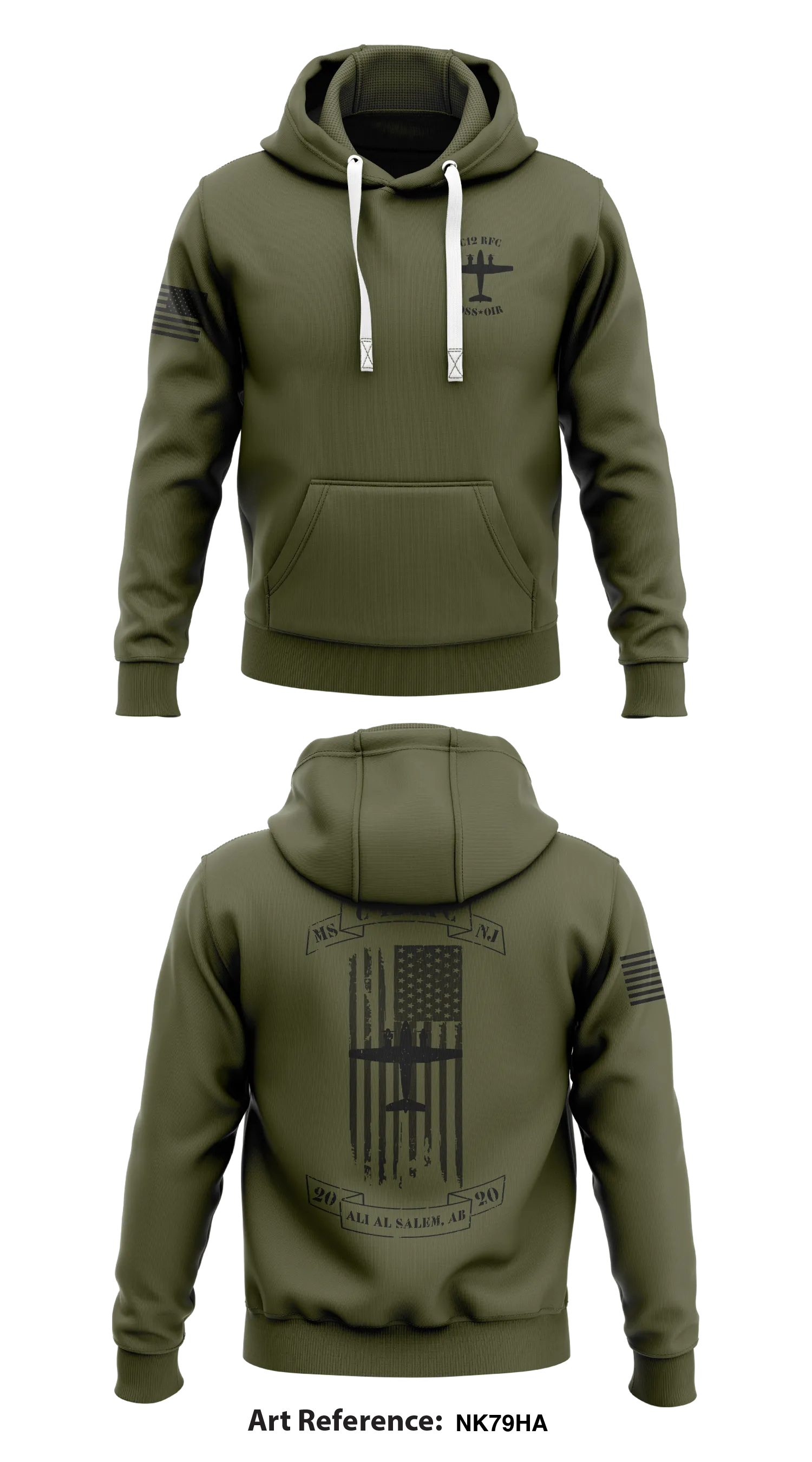 B Co 2-641st Store 1  Core Men's Hooded Performance Sweatshirt - Nk79ha