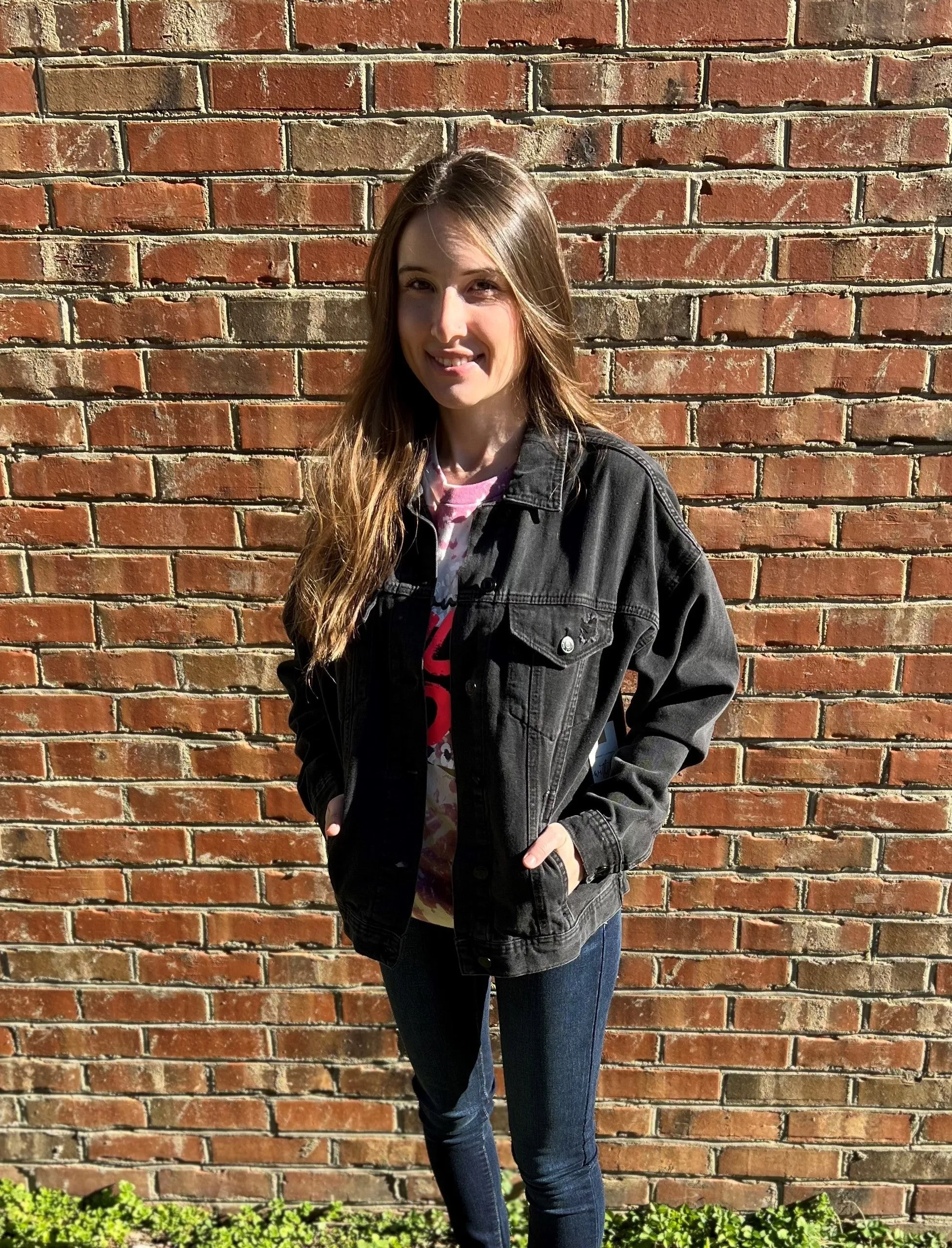 Back In Town Denim Jacket - Medium Wash or Black