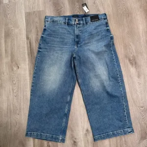 Banana Republic High Rise Wide Leg Crop Jeans Plus Size 34 Denim NEW