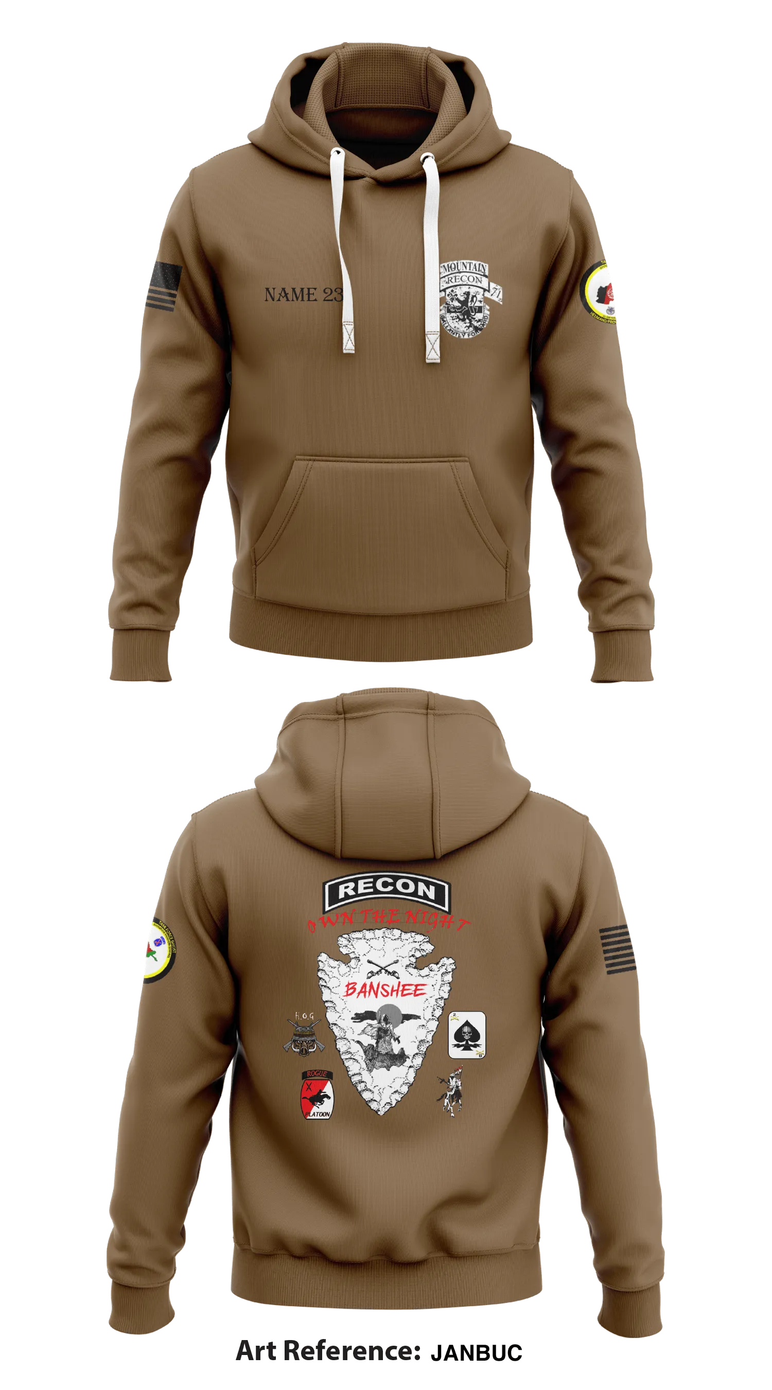 Banshee Troop, 3-71 Cavalry Store 1  Core Men's Hooded Performance Sweatshirt - jANbuc