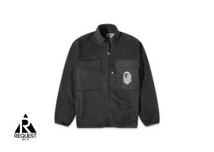 BAPE Fleece Loose Fit Jacket "Black"