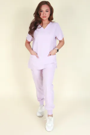 BE PATIENT WITH ME SCRUB TOP