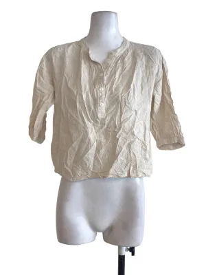 Beige Linen Top TCL