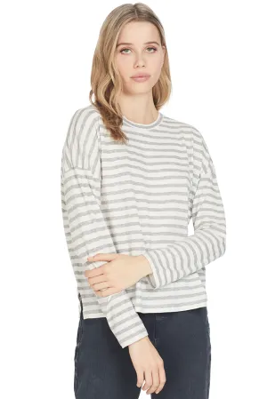 Bengal Stripe L/S Crew (Steel)