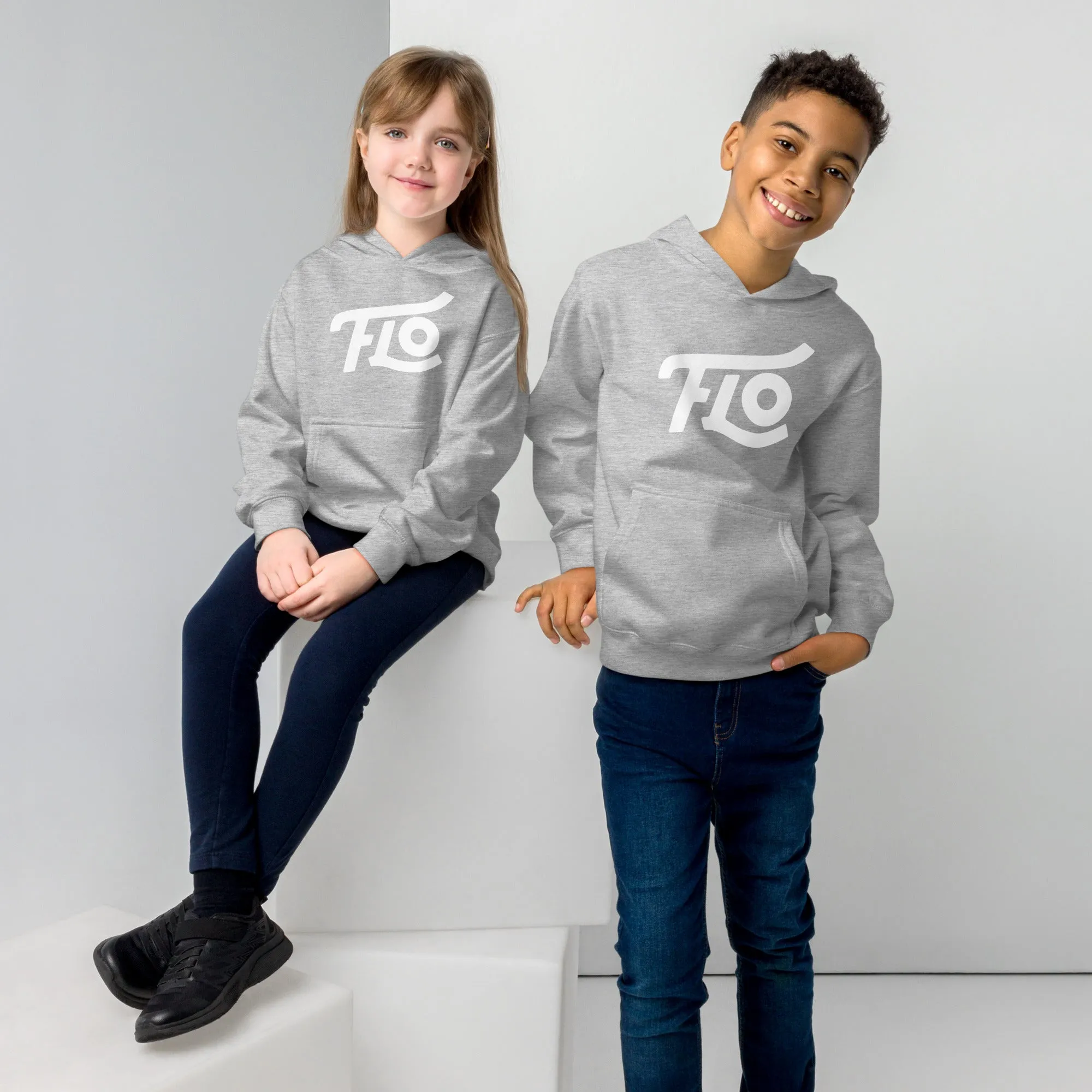 Big FLO Youth Hoodie (White)