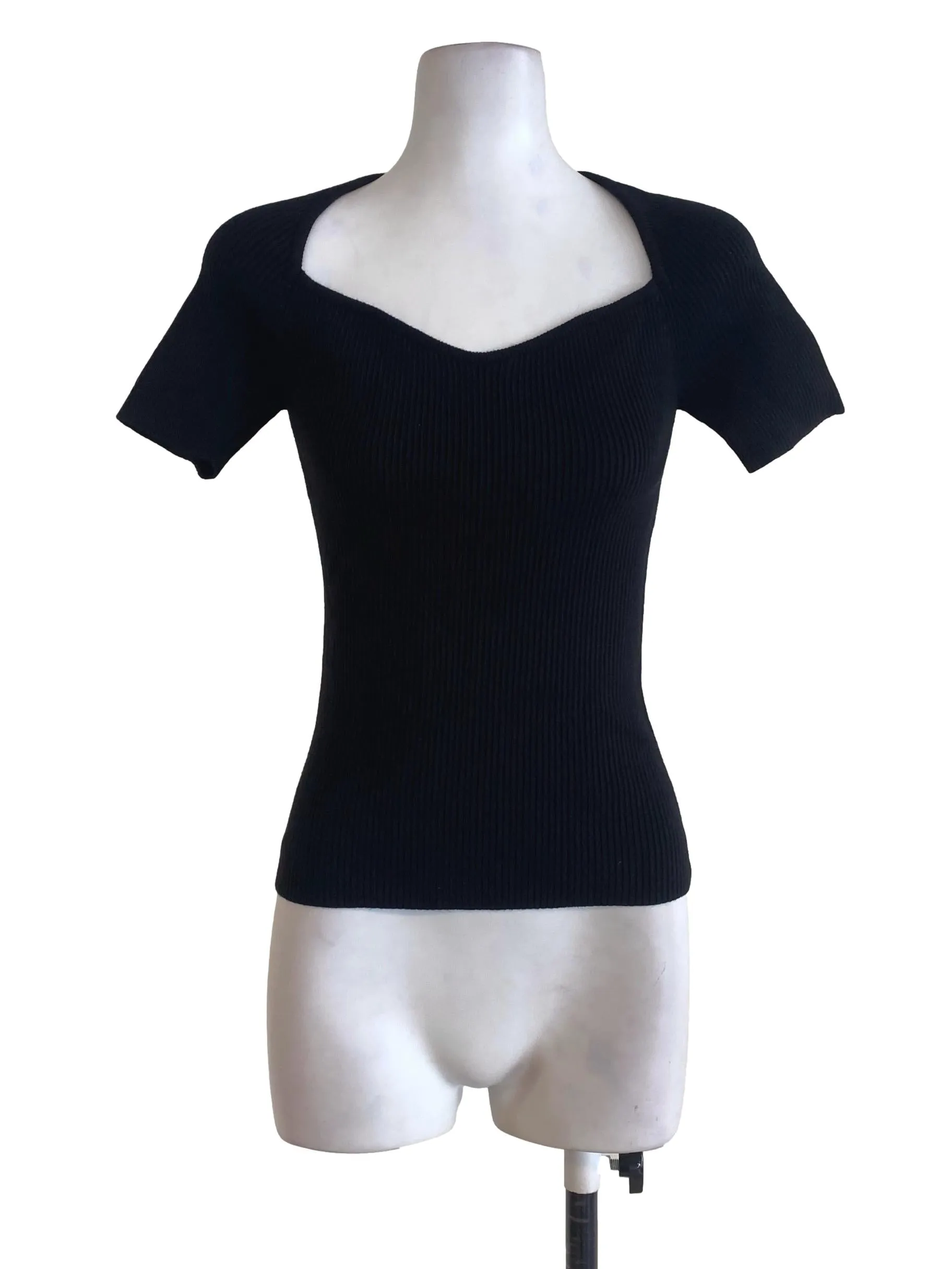 Black Knitted Top