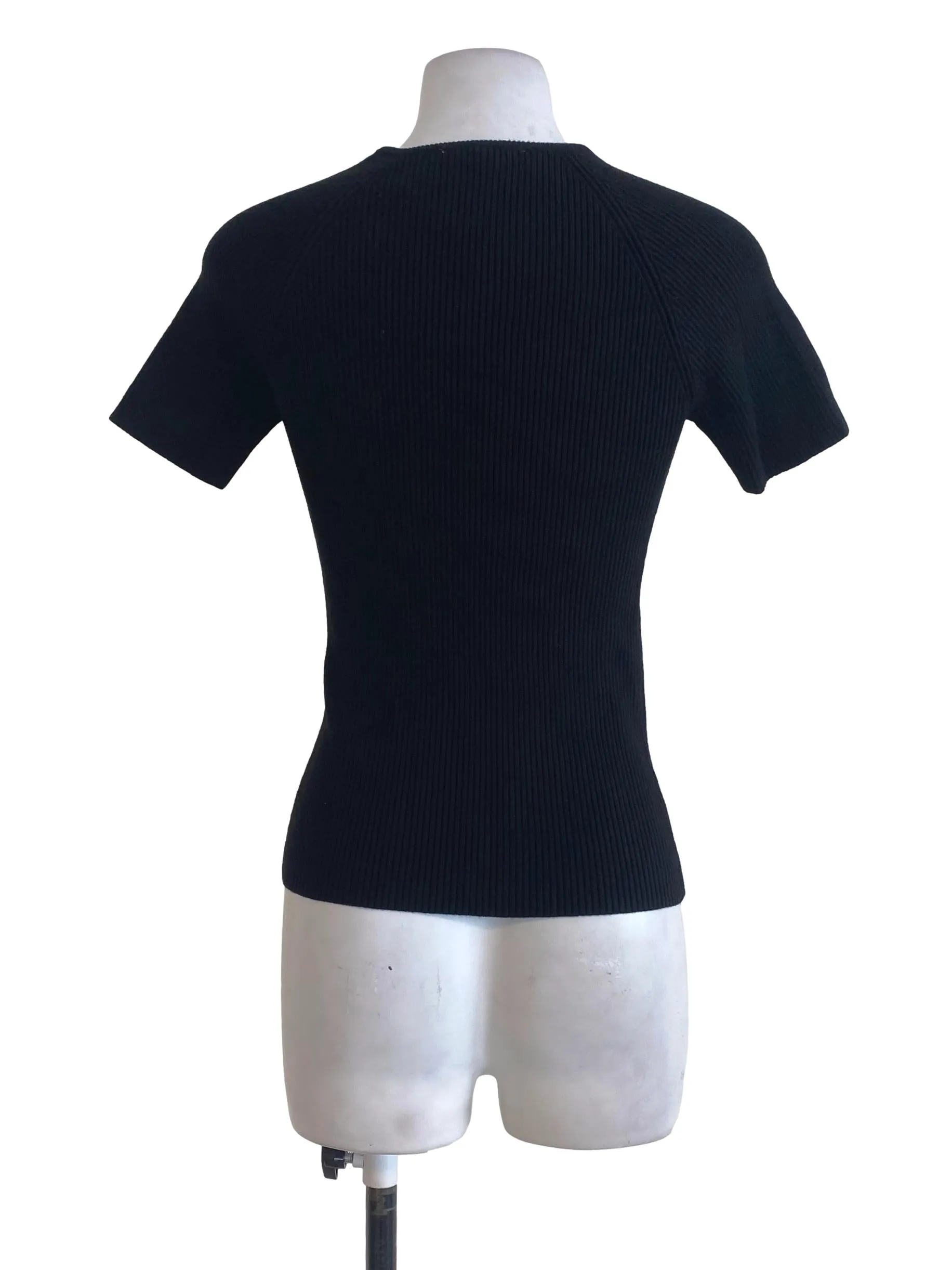 Black Knitted Top