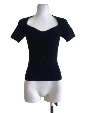 Black Knitted Top