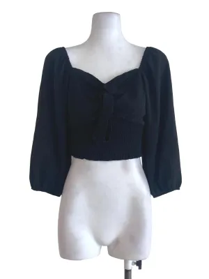 Black V Neck Blouse
