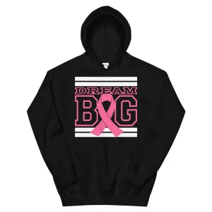 Black White and Pink Breast Cancer Awareness Unisex Hoodie