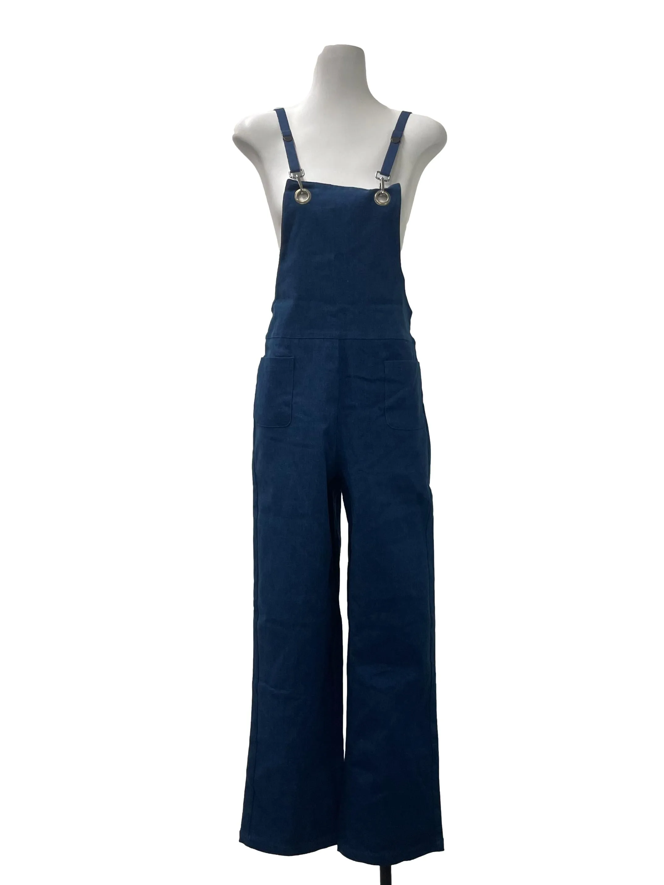 Blue Denim Wide Legged Jumpsuit
