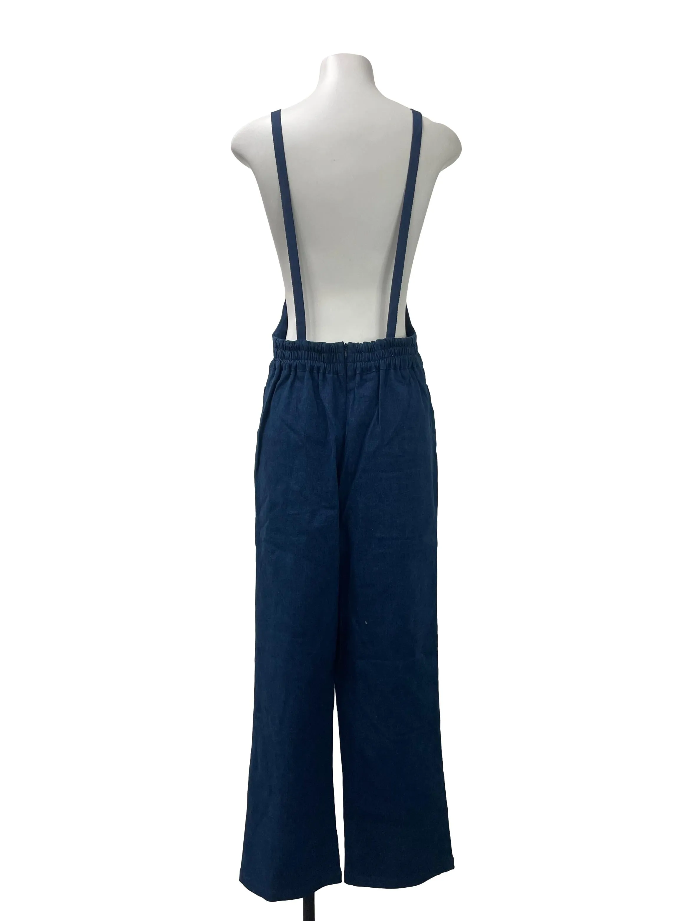Blue Denim Wide Legged Jumpsuit