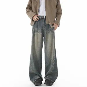 Blue Wide-Leg Jeans