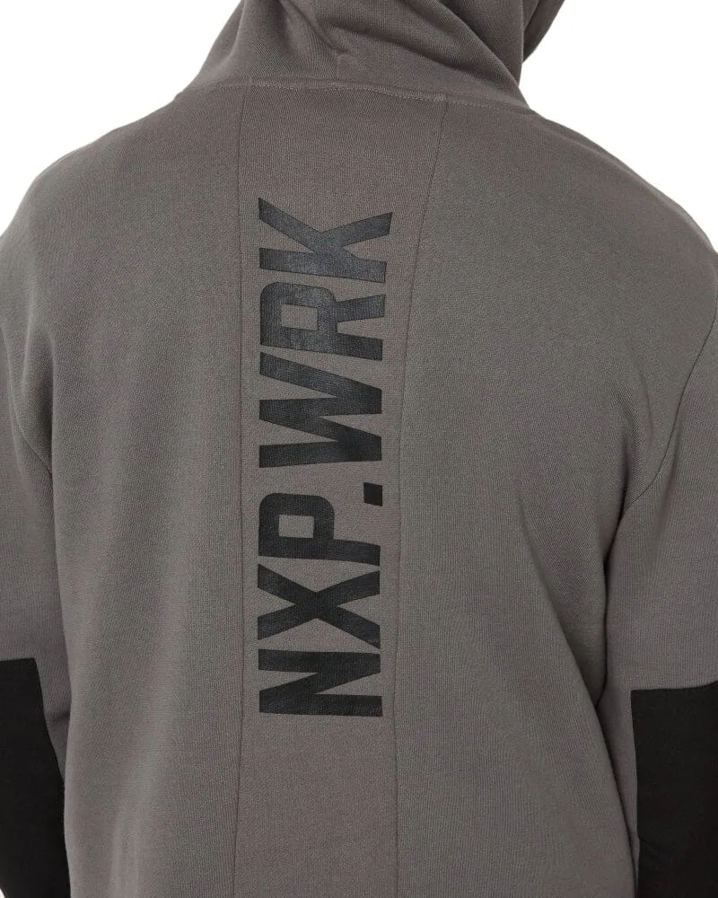 Blueprint Dual Curved Hoodie - Charcoal