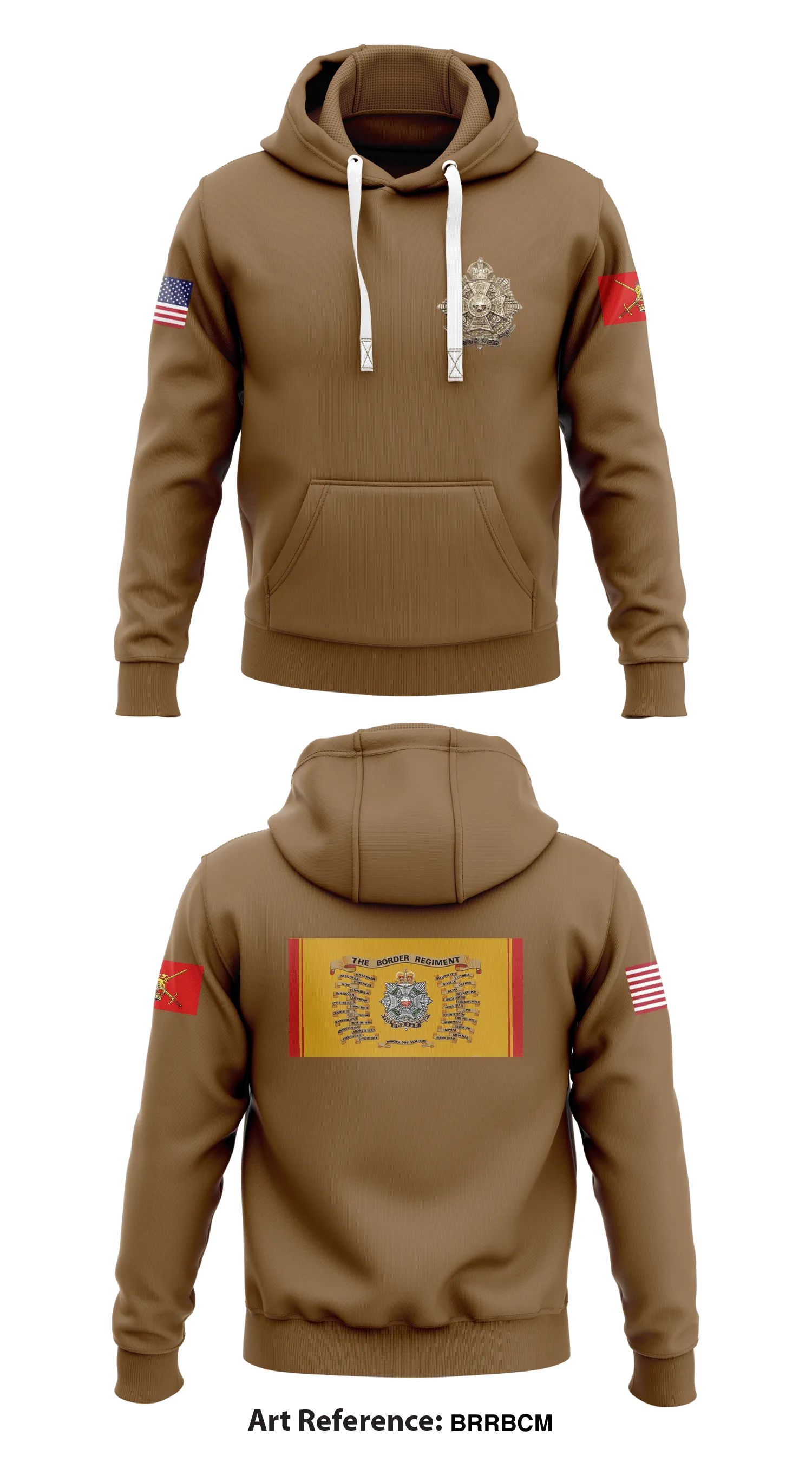 Border Regiment Store 1  Core Men's Hooded Performance Sweatshirt - BrRBCm