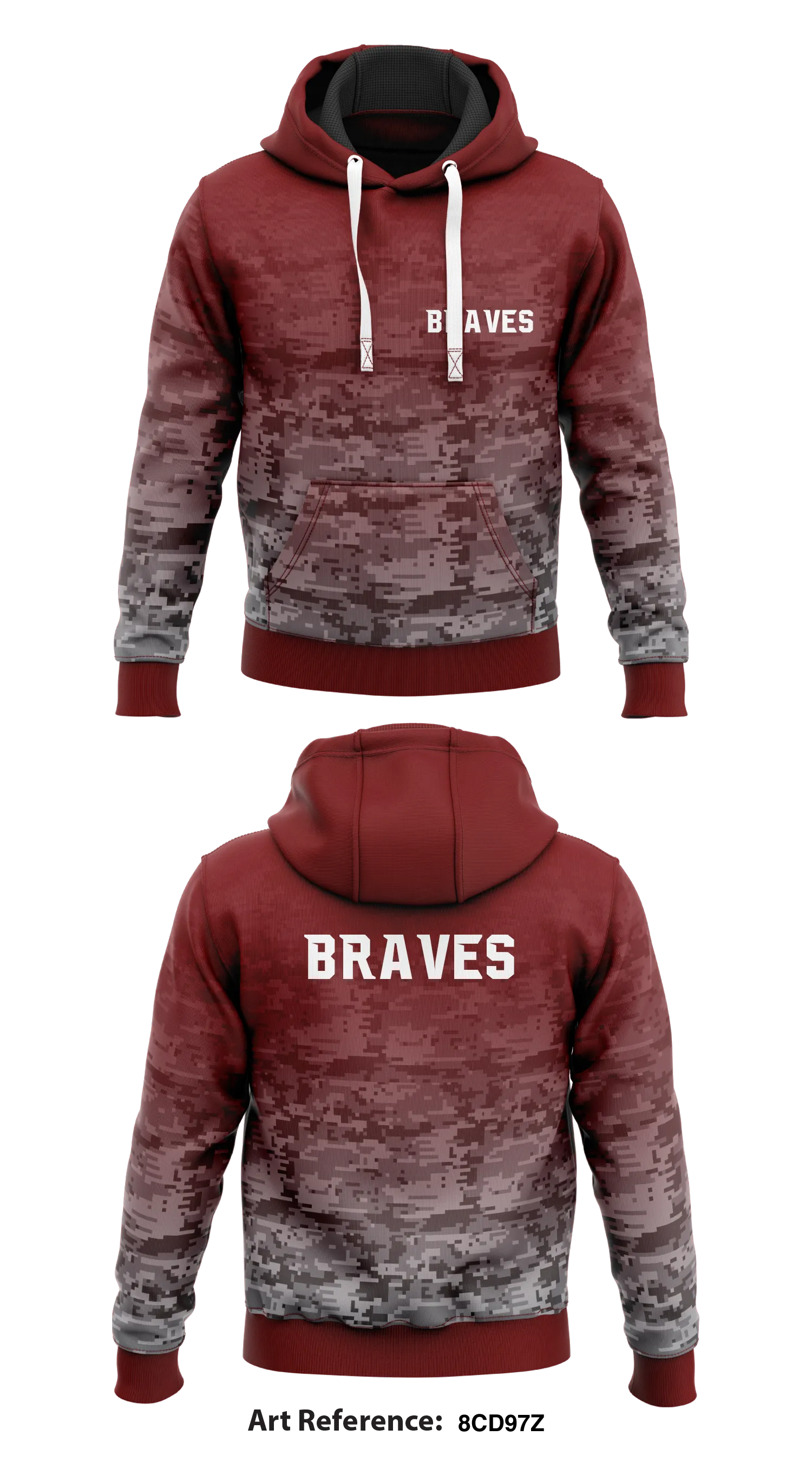 Braves Store 2  Core Men's Hooded Performance Sweatshirt - 8CD97z