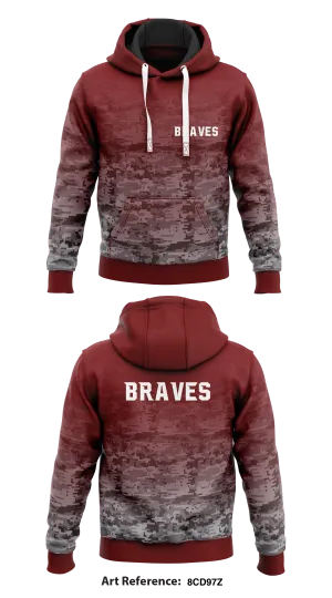Braves Store 2  Core Men's Hooded Performance Sweatshirt - 8CD97z