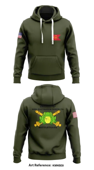 Bravo Battery 2-218th FA Store 2  Core Men's Hooded Performance Sweatshirt - kmnse8