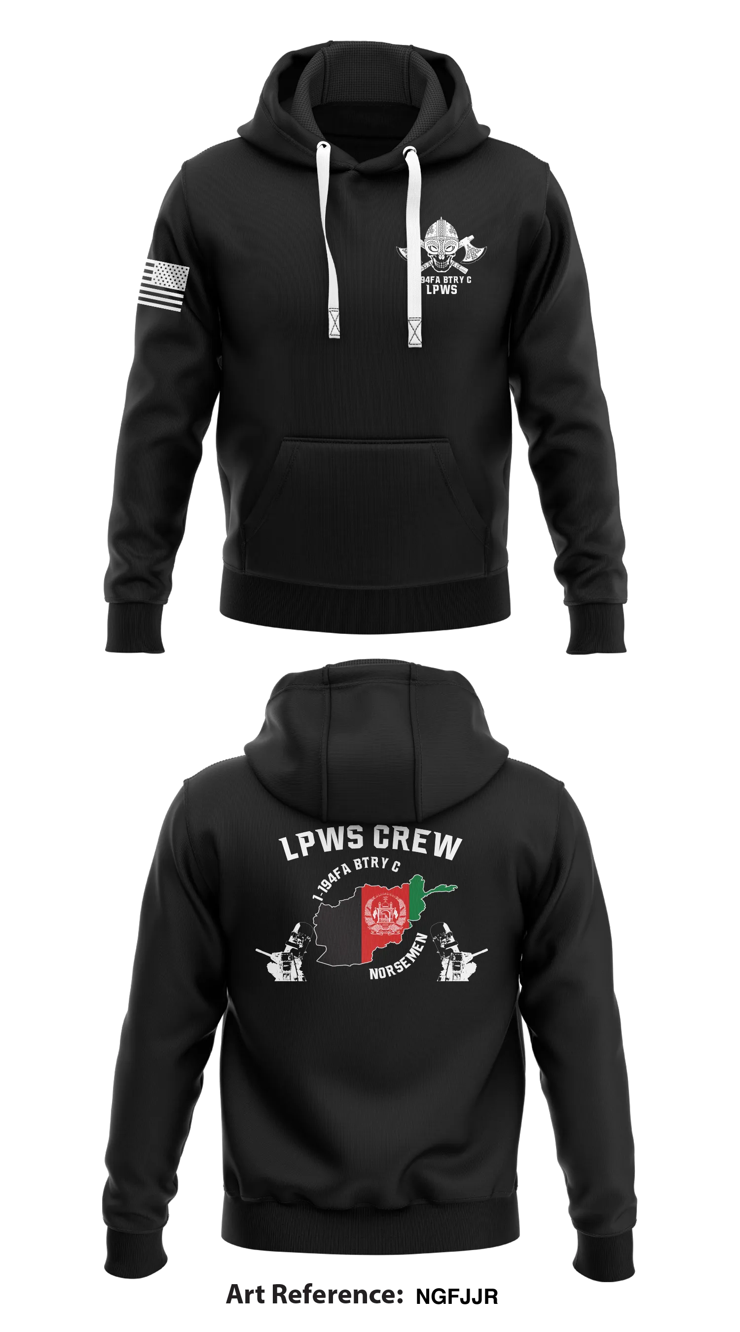 C BTRY 1-194FA NORSEMEN Store 1  Core Men's Hooded Performance Sweatshirt - ngFJJR