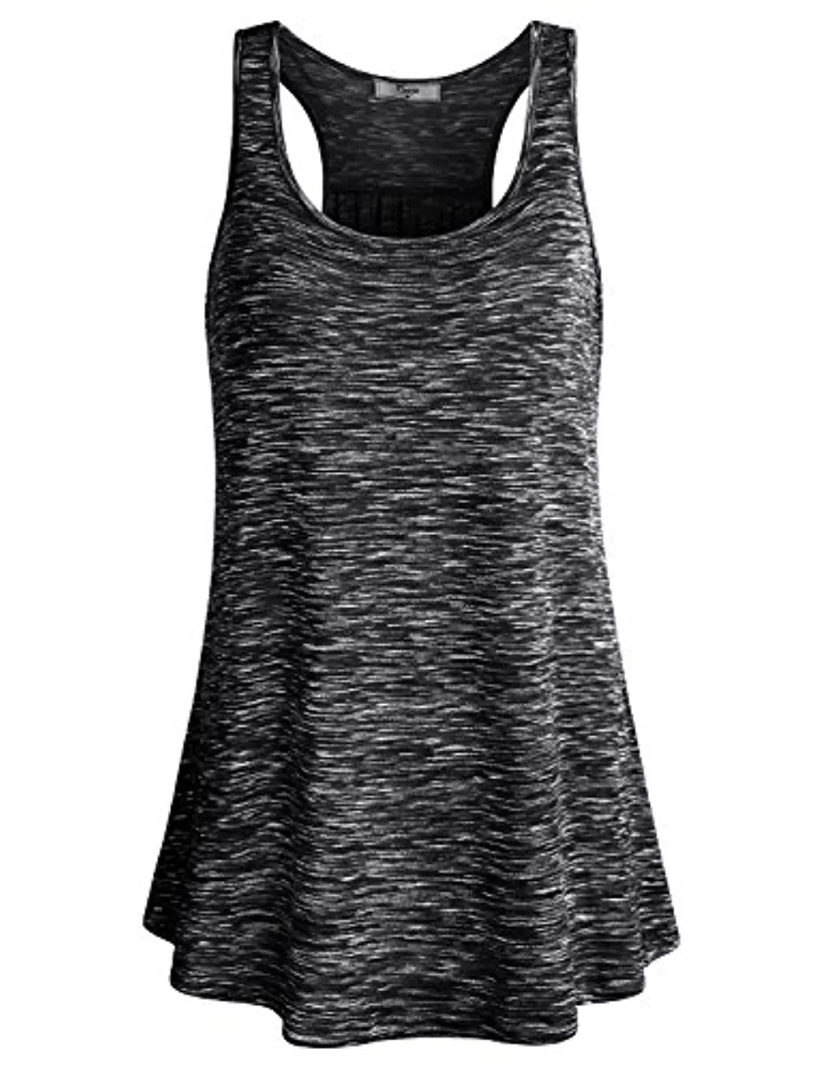 Cestyle Womens Sleeveless Scoop Neck Flowy Loose Fit Workout Shirts Racerback Long Tank Tops