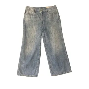 Chico's Women's High-Rise Wide Leg Light Denim Crop Jeans Size 1/8 NWT