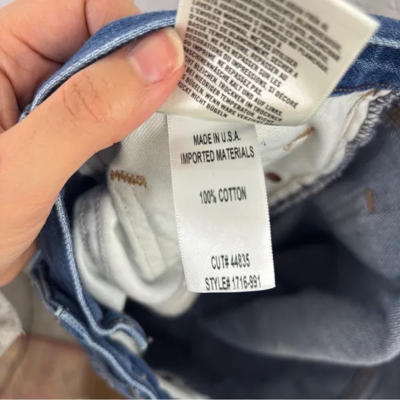 Citizens Of Humanity Emerson Crop Slim Boyfriend Mid Rise Size 28